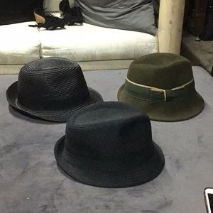 Bundle of fedora hats
